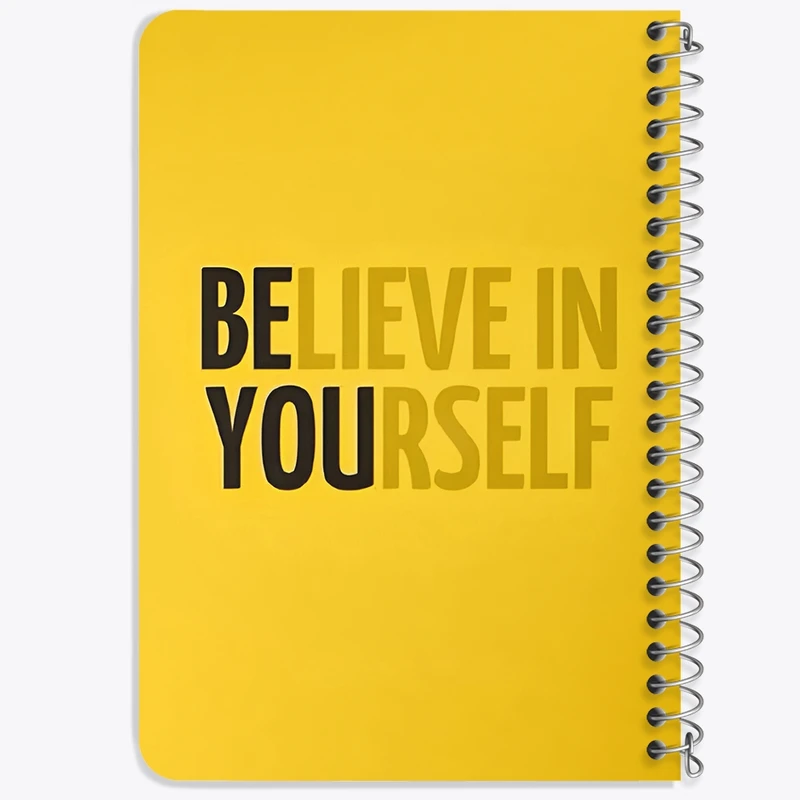 دفتر یادداشت 50 برگ خندالو طرح Believe In Yourself کد F3697