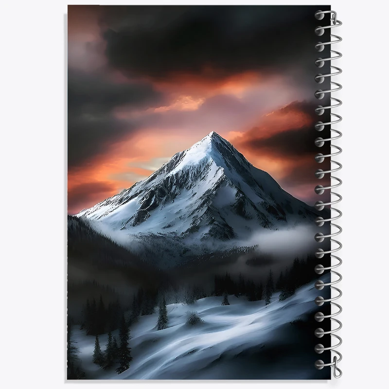 دفتر مشق 100 برگ خندالو طرح منظره و طبیعت کد F9917