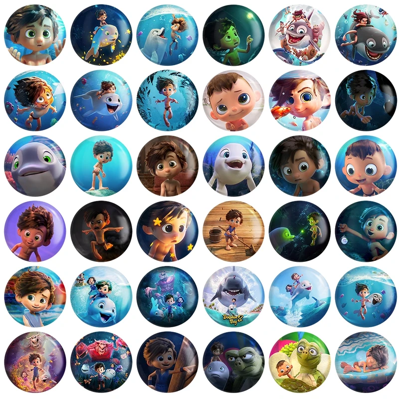 پیکسل خندالو طرح پسر دلفینی کد 201 مدل بزرگ مجموعه 36 عددی