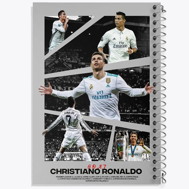 دفتر شطرنجی 50 برگ خندالو طرح کریستیانو رونالدو کد N9479