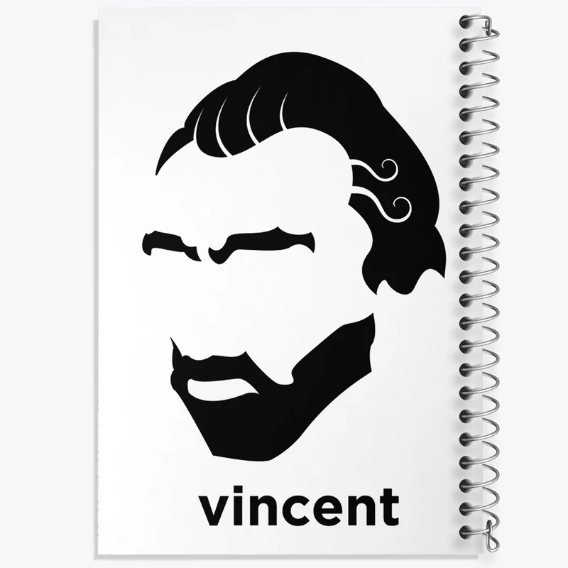 دفتر طراحی 50 برگ خندالو طرح ونسان ونگوگ کد N1704