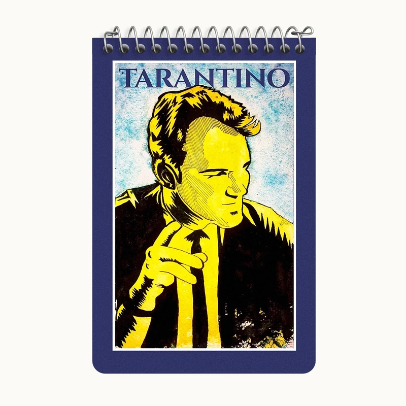 دفتر یادداشت 50 برگ خندالو طرح کوئنتین تارانتینو (Quentin Tarantino) کد F11460