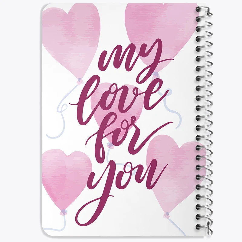 دفتر یادداشت 50 برگ خندالو طرح My Love For You کد F2320