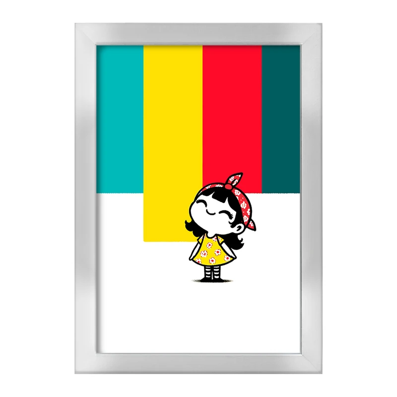 تابلو خندالو طرح دخترانه کودکانه کد F11687