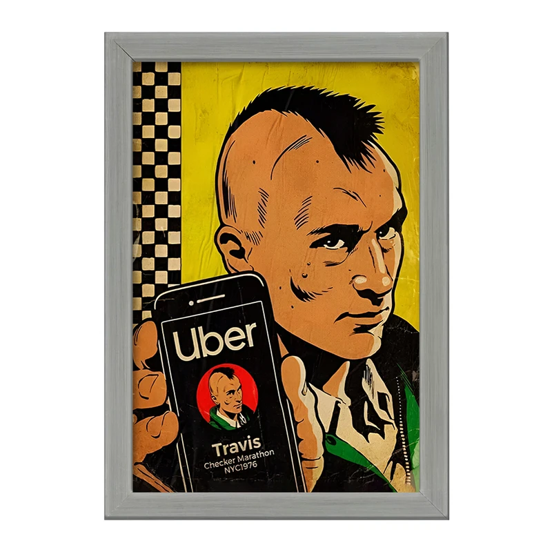 تابلو خندالو طرح راننده تاکسی (Uber) کد F13544