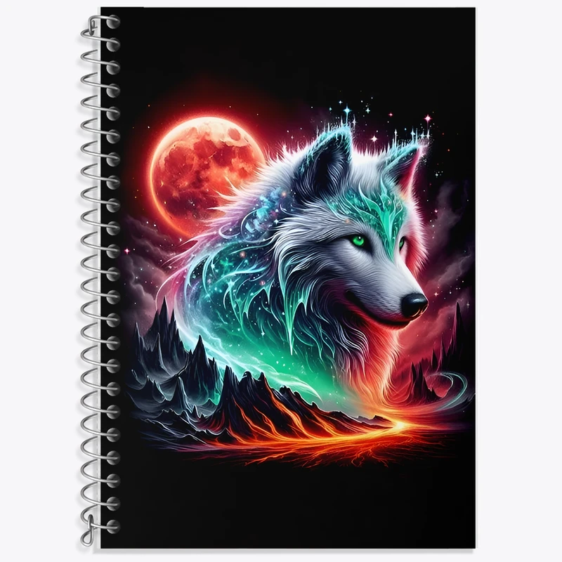 دفتر لغت 50 برگ خندالو طرح گرگ کد F11576