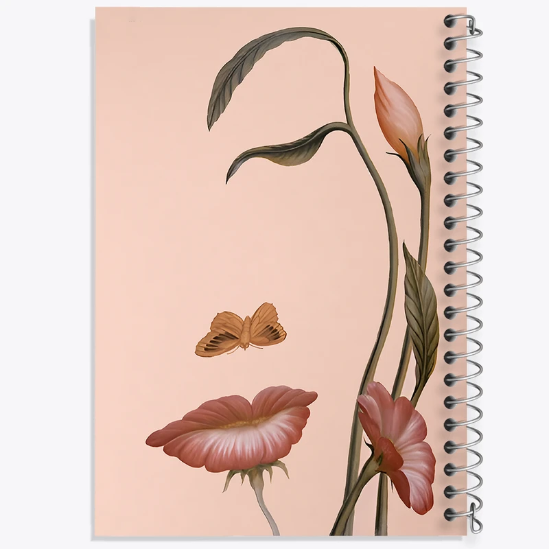 دفتر مشق 50 برگ خندالو طرح دخترانه مینیمال کد F4998