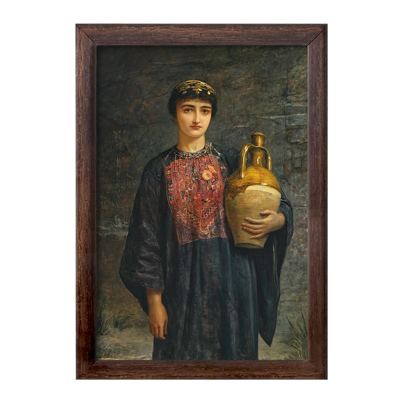 تابلو خندالو طرح نقاشی دختر بیت لحم اثر ادوین لانگ کد F12438