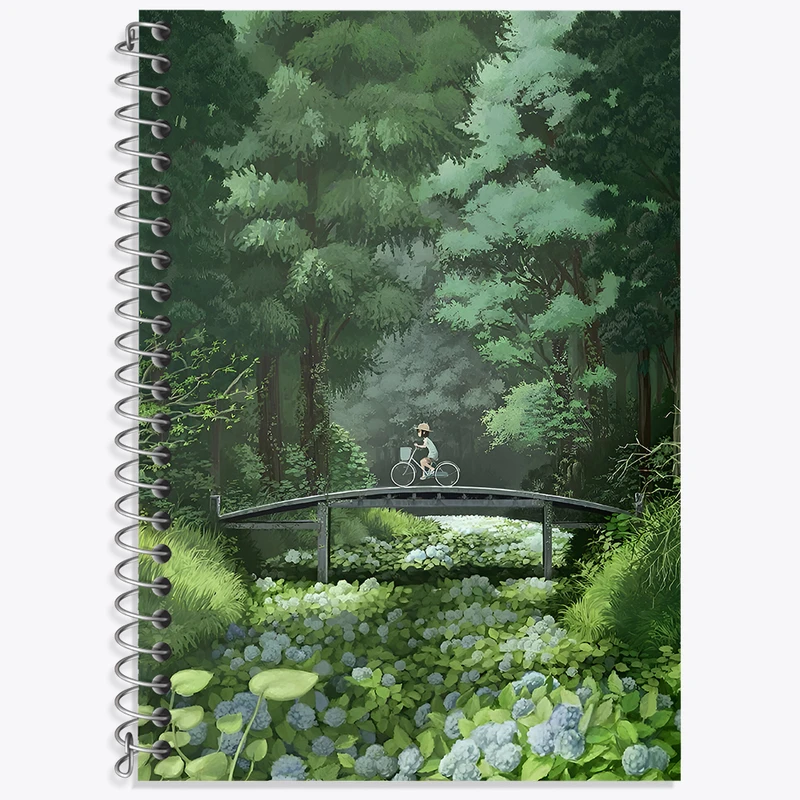 دفتر نت موسیقی 50 برگ خندالو طرح جنگل کد F3649