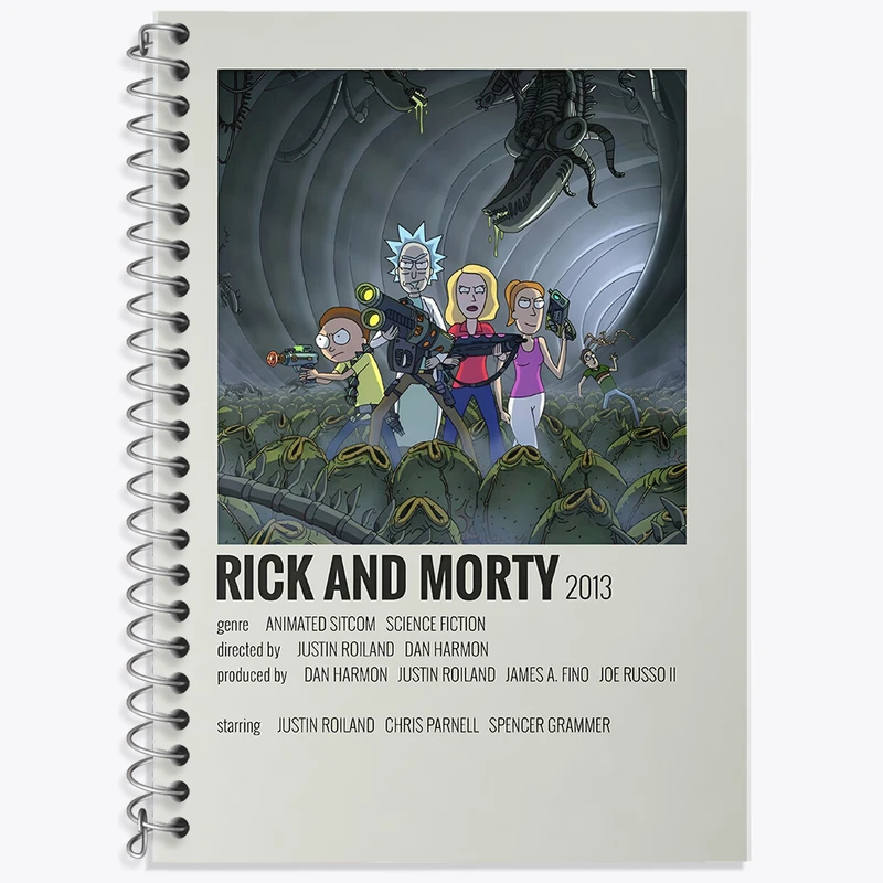 دفتر نت موسیقی 50 برگ خندالو طرح ریک و مورتی (Rick and Morty) کد F13108