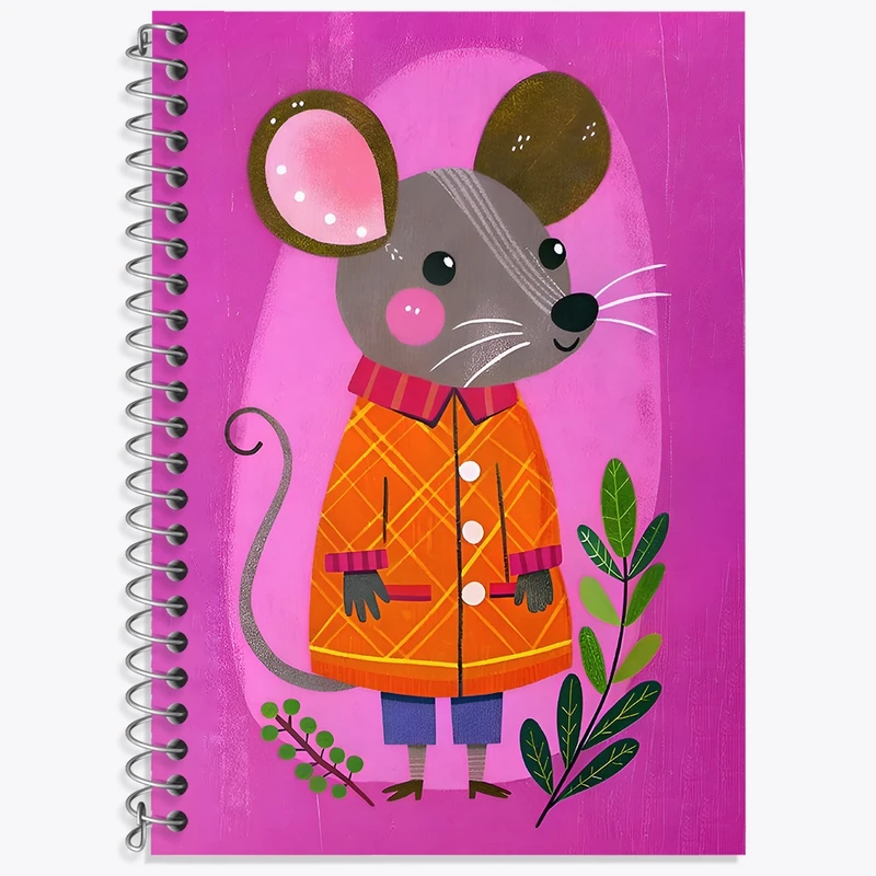 دفتر لغت 50 برگ خندالو طرح موش بانمک کد N6471