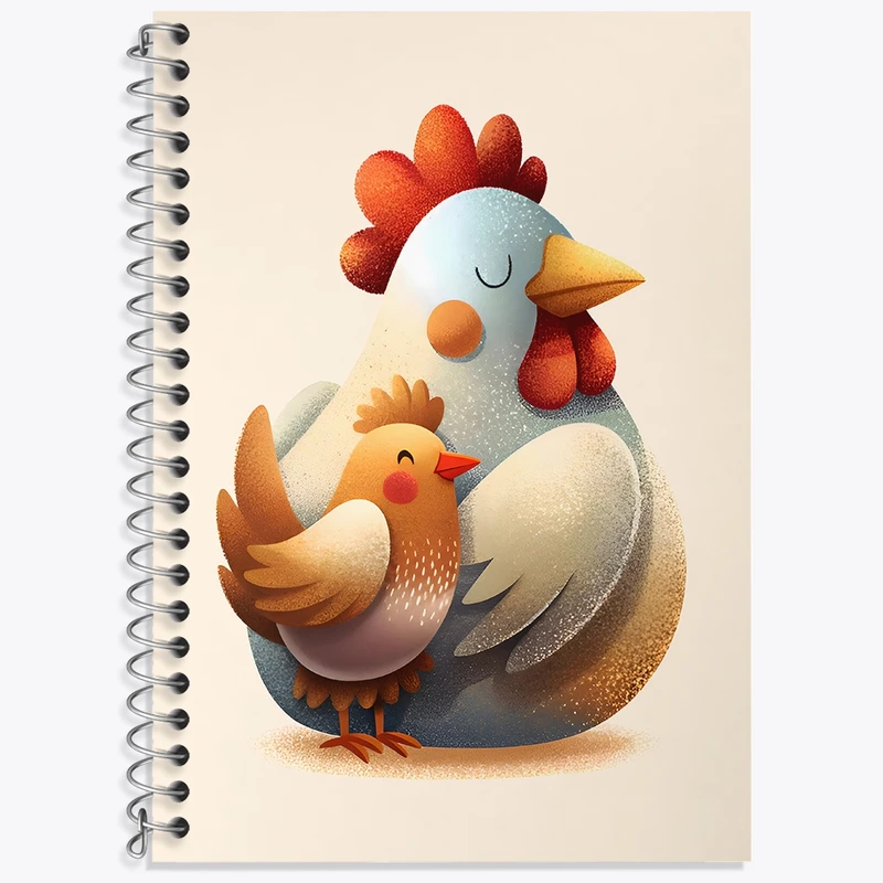 دفتر لغت 50 برگ خندالو طرح مرغ و خروس کد N6731