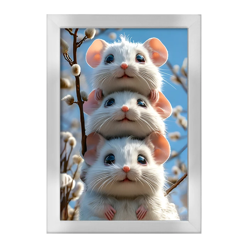 تابلو خندالو طرح موش های بازیگوش کد F12791