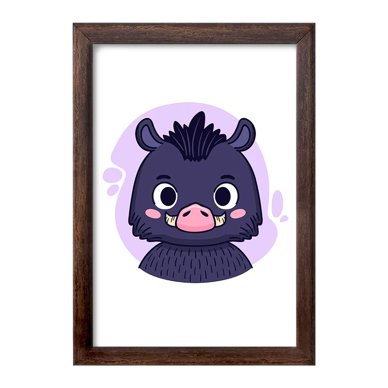 تابلو خندالو طرح حیوانات بامزه کد 37164