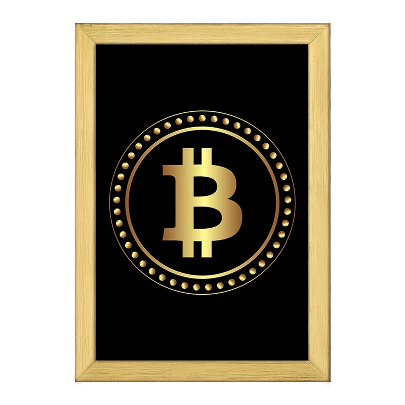 تابلو خندالو طرح ارز دیجیتال بیت کوین  کد 10866