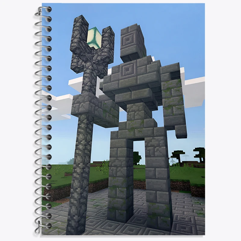 دفتر نت موسیقی 50 برگ خندالو طرح بازی ماینکرافت (Minecraft) کد N8550