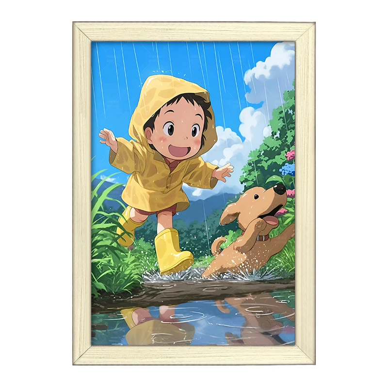 تابلو خندالو طرح دختر بازیگوش کد F10987