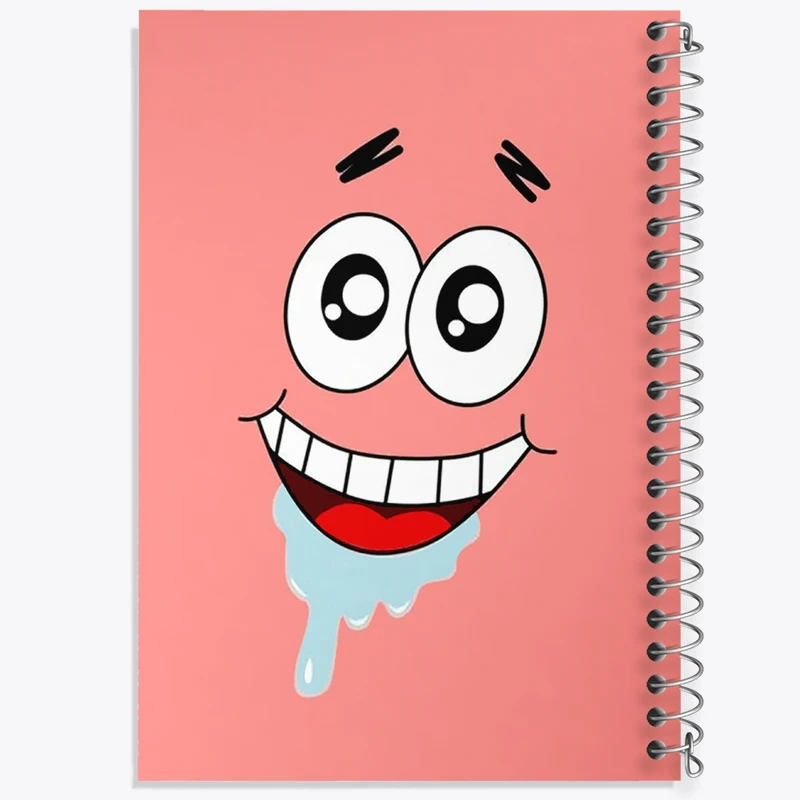 دفتر طراحی 50 برگ خندالو طرح پاتریک باب اسفنجی  کد 1346