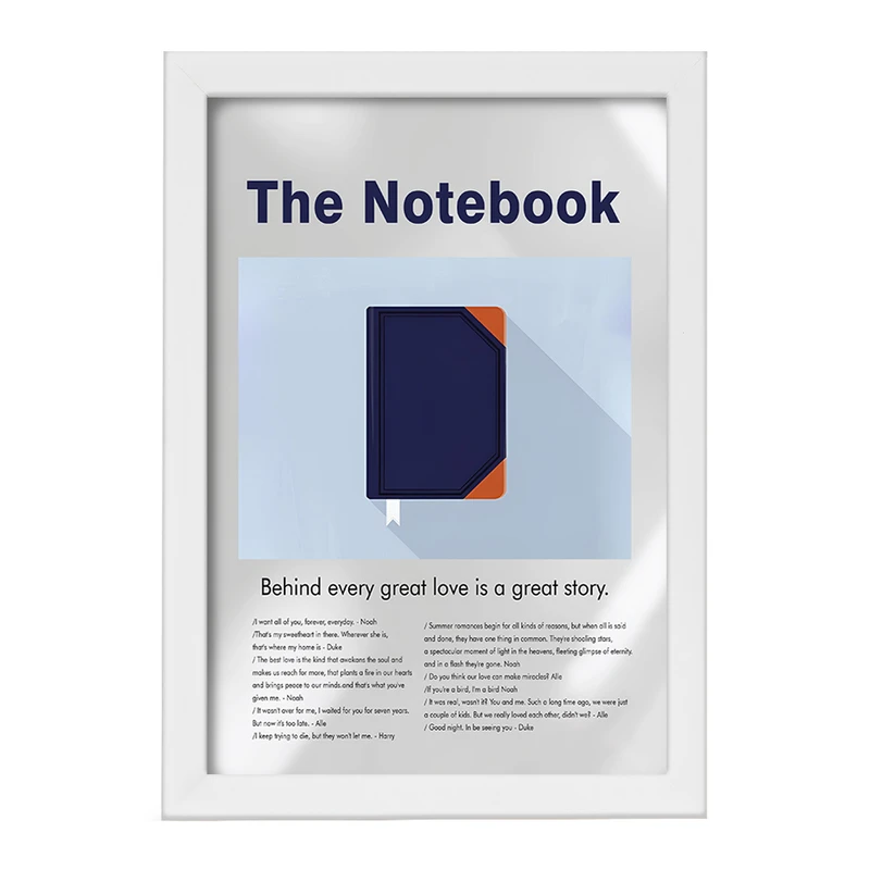 تابلو خندالو طرح دفترچه خاطرات (The Notebook) کد F13822