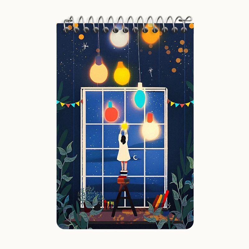 دفتر یادداشت 50 برگ خندالو طرح دخترانه کد F4897