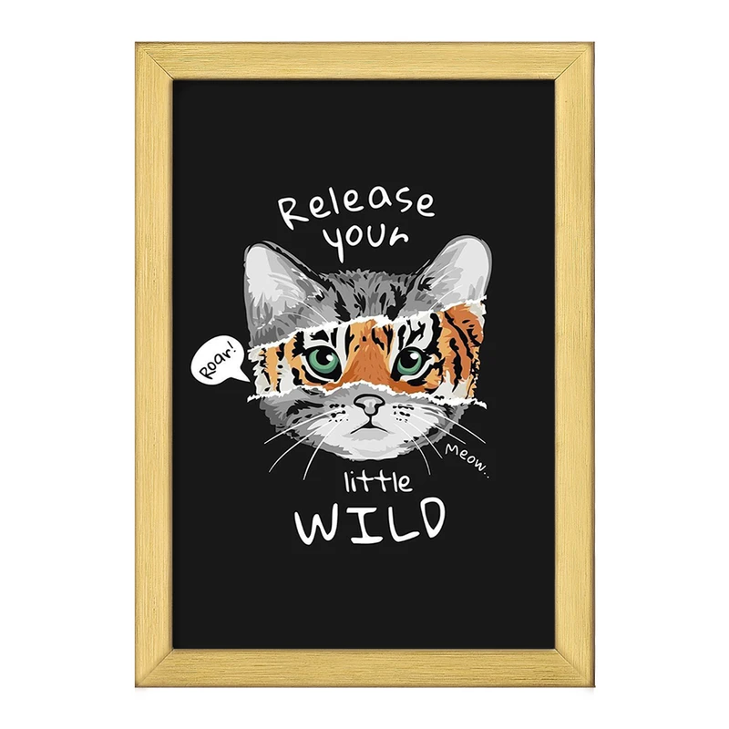 تابلو خندالو طرح گربه (Cat) کد F983