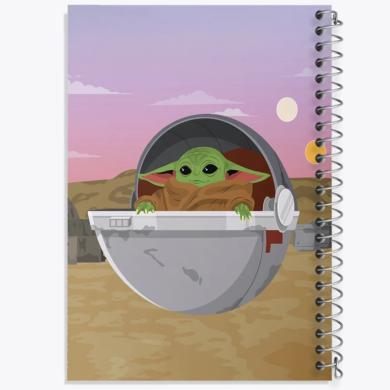 دفتر لیست خرید 50 برگ خندالو طرح بیبی یودا کد F3587