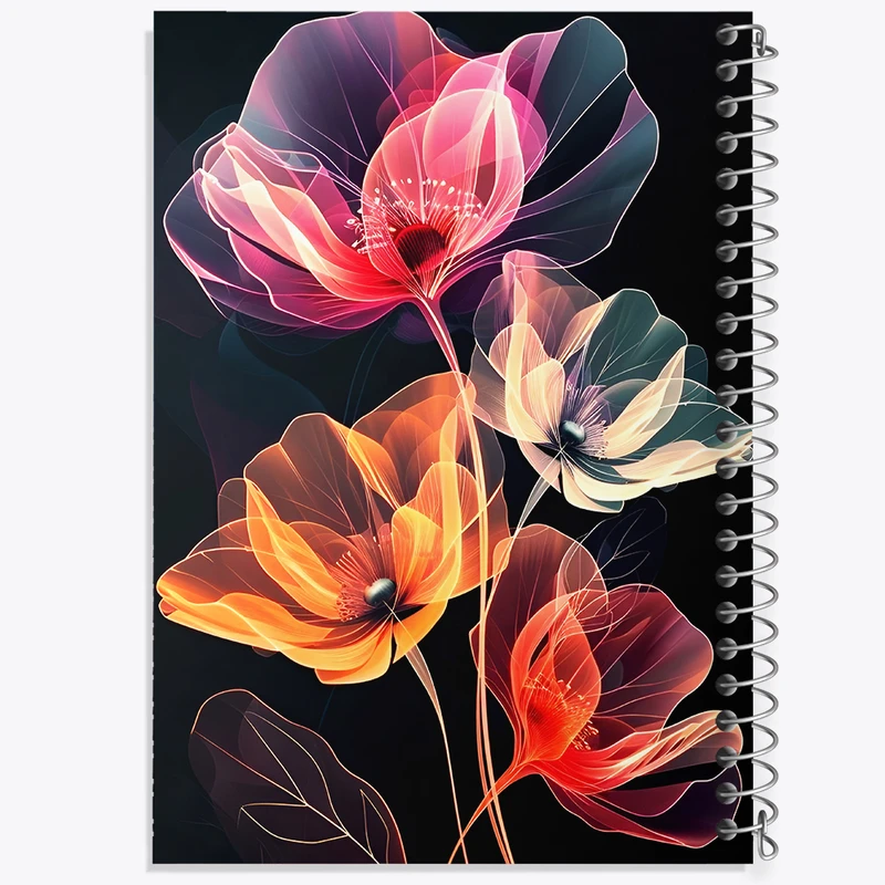 دفتر مشق 50 برگ خندالو طرح گل کد N7902