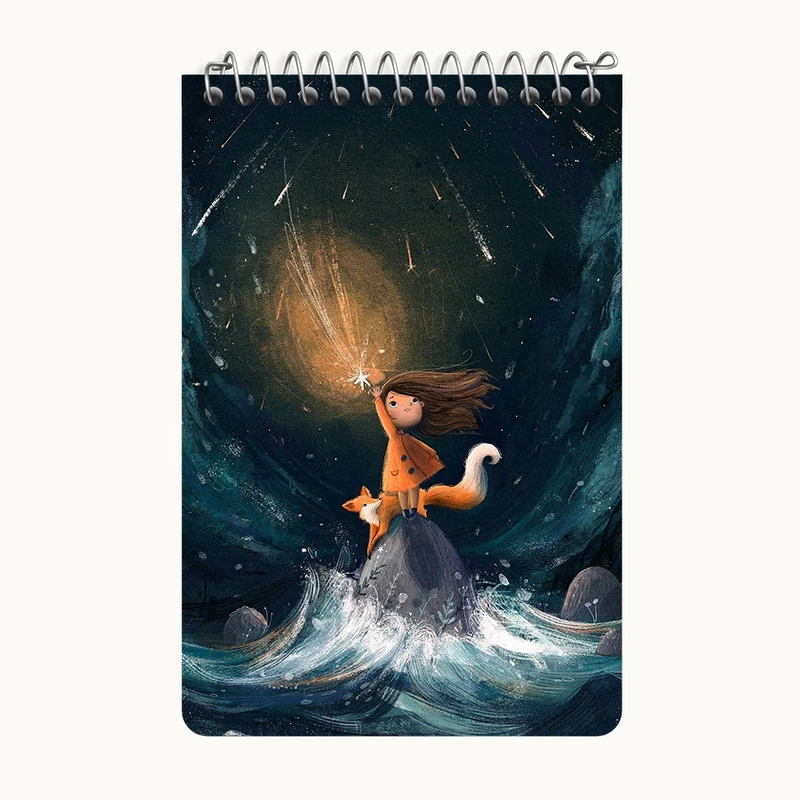 دفتر یادداشت 50 برگ خندالو طرح دخترانه کد F8220