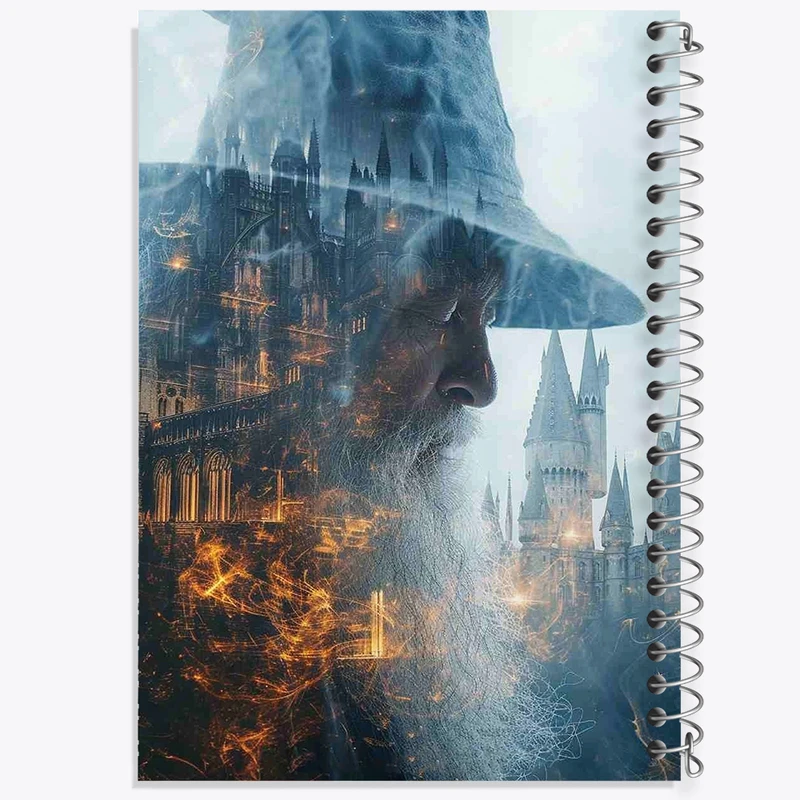 دفتر مشق 50 برگ خندالو طرح گندالف هری پاتر (Harry Potter) کد F14192