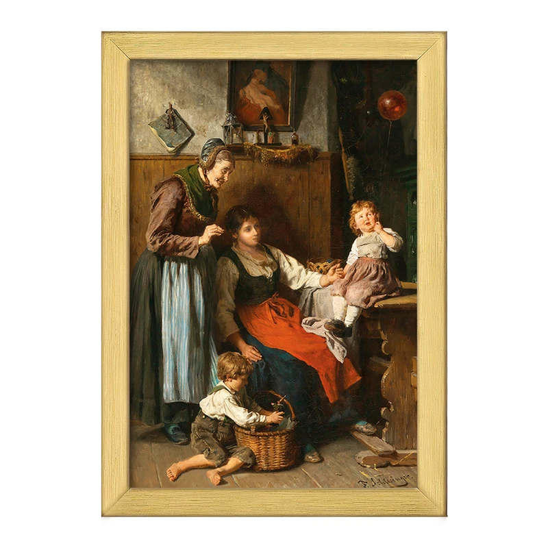 تابلو خندالو طرح نقاشی بالون قرمز اثر فلیکس شلزینگر کد F12305