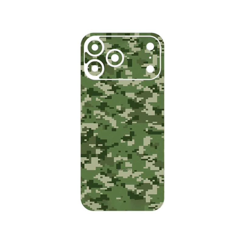 برچسب پوششی ماهوت مدل Army_Green_Pixel مناسب برای گوشی موبایل اپل iPhone 17 Pro Max