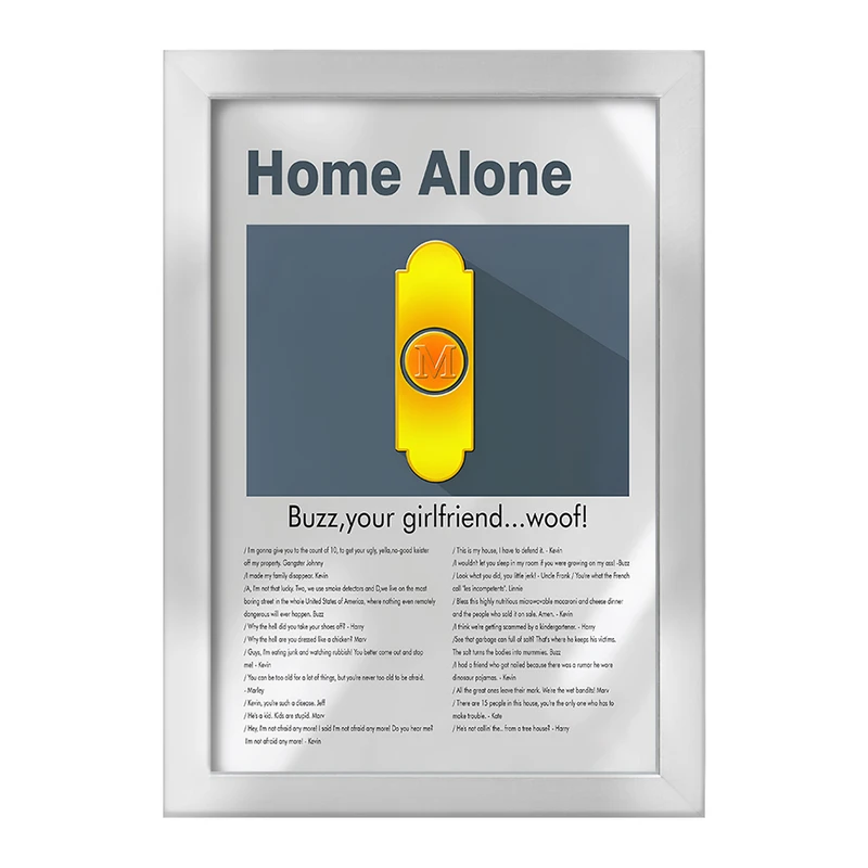 تابلو خندالو طرح تنها در خانه (Home Alone) کد F13848