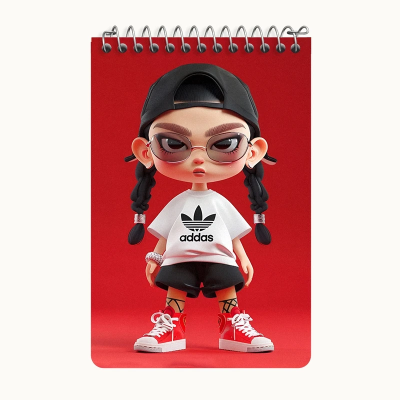 دفتر یادداشت 50 برگ خندالو طرح دخترانه کد F4041