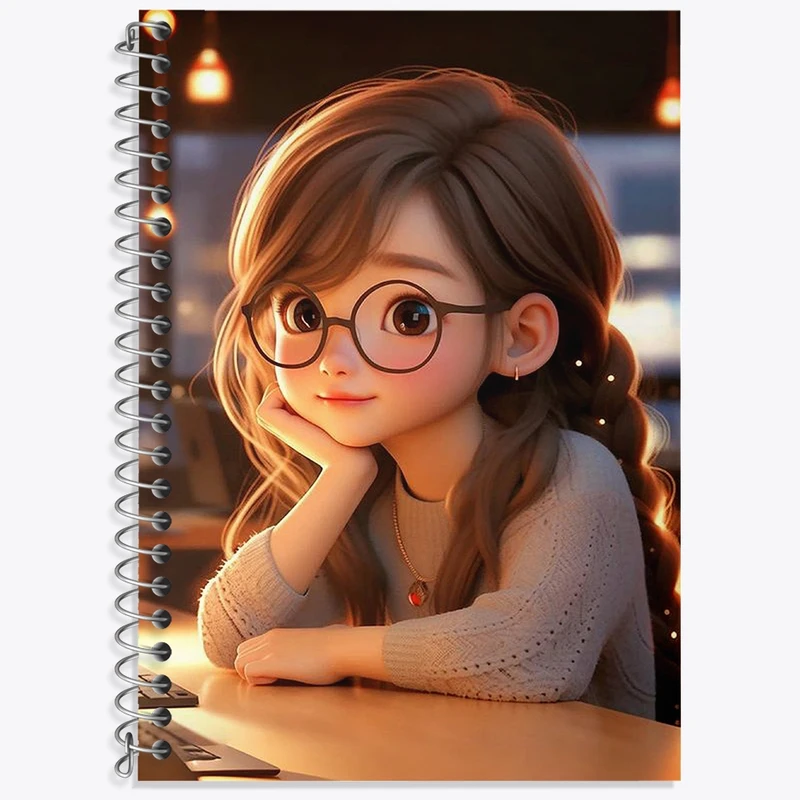 دفتر لغت 50 برگ خندالو طرح دخترانه کد F3129