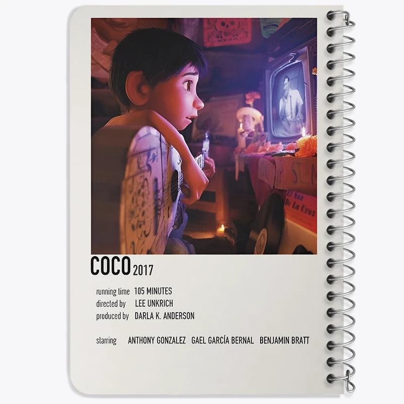 دفتر یادداشت 50 برگ خندالو طرح کوکو (Coco) کد F13169