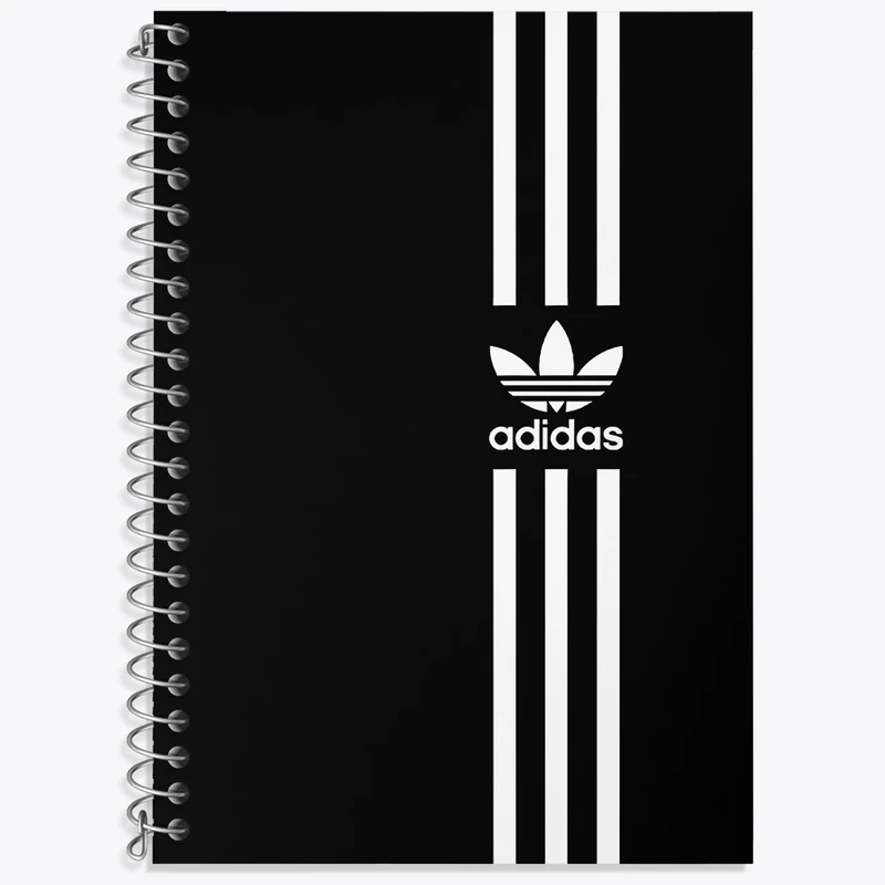 دفتر زبان 50 برگ خندالو مدل سه خط طرح آدیداس (Adidas) کد N7561
