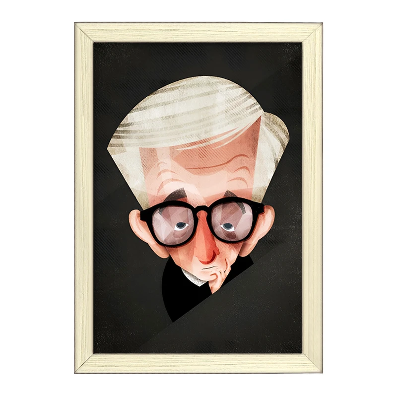 تابلو خندالو طرح وودی آلن (Woody Allen) کد F7336