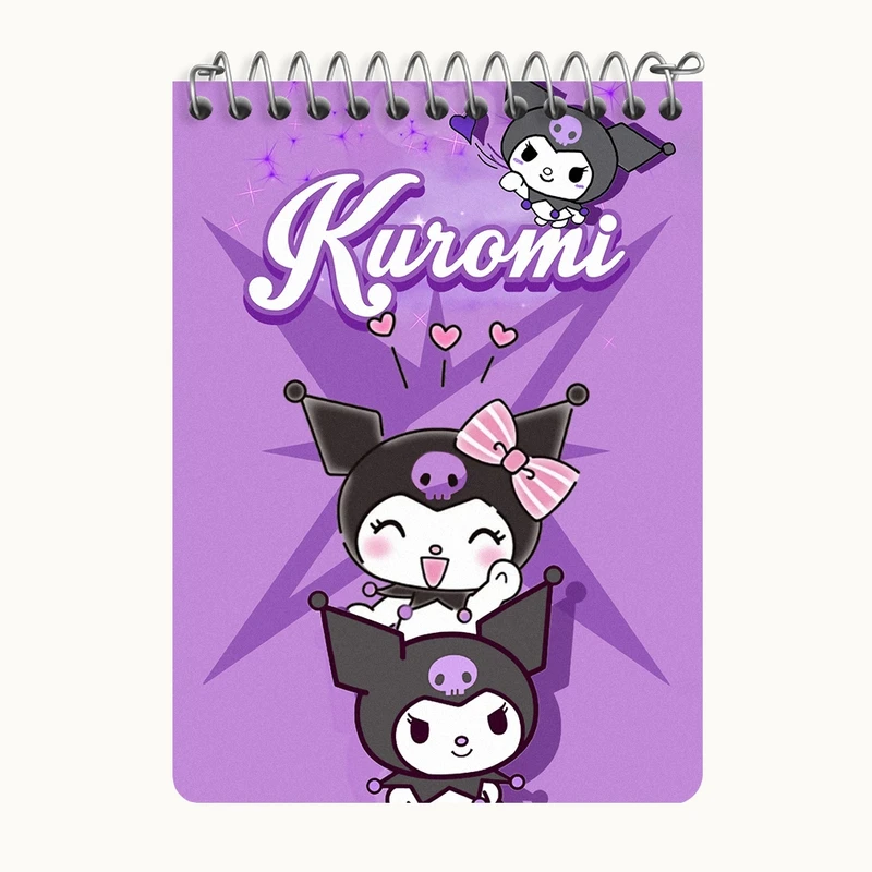دفتر یادداشت 50 برگ خندالو طرح کرومی (Kuromi) کد N9071