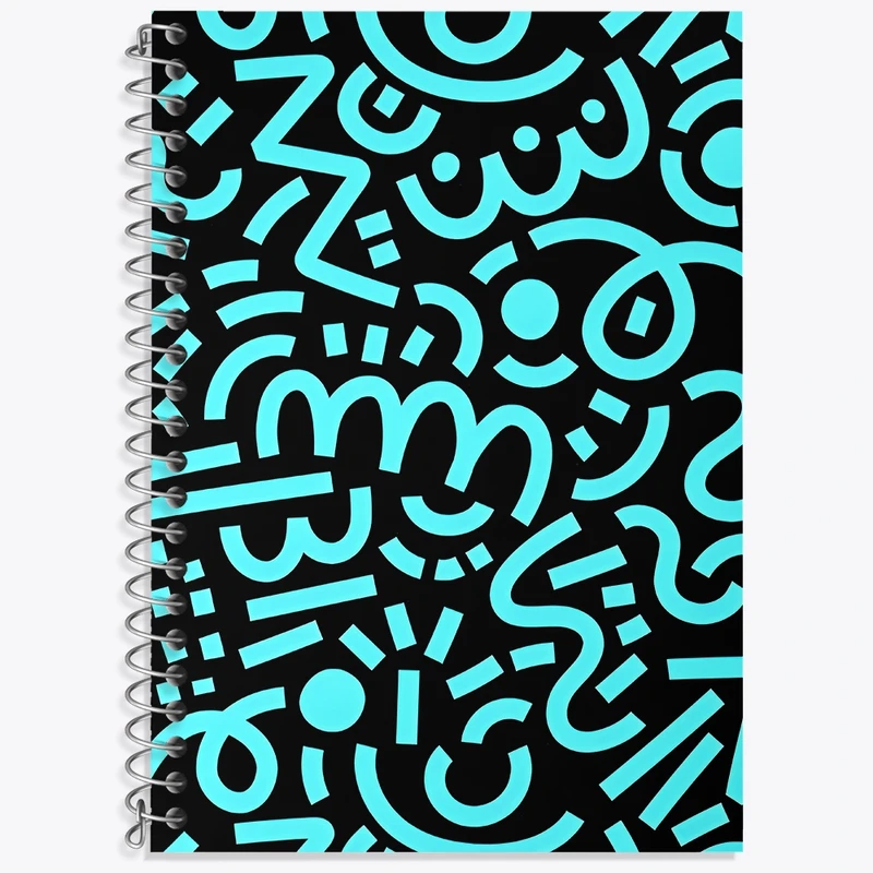 دفتر زبان 50 برگ خندالو مدل سه خط طرح فانتزی کد N7009