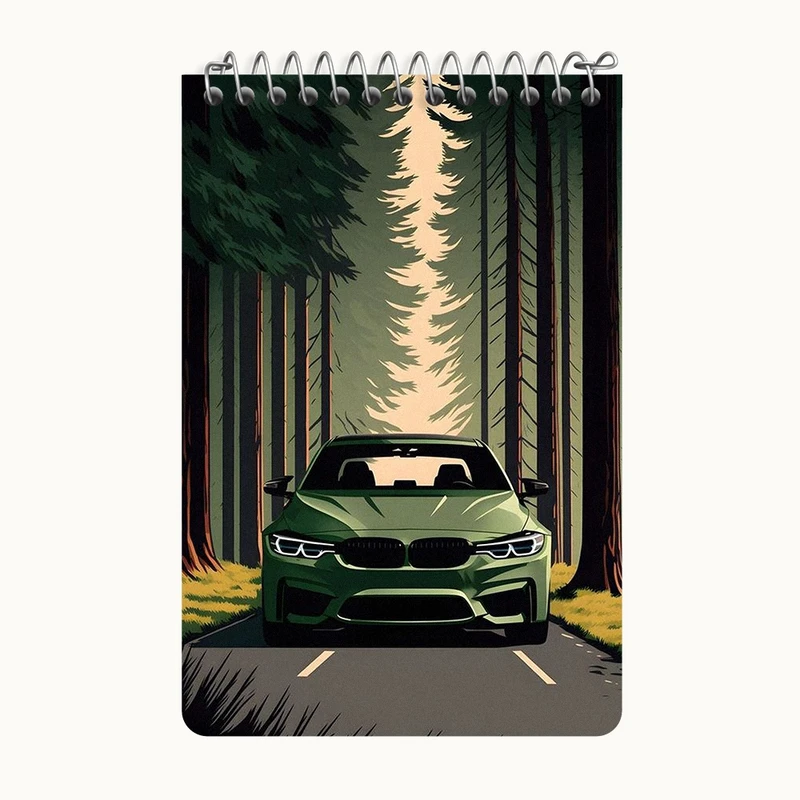 دفتر یادداشت 50 برگ خندالو طرح ماشین اسپرت کد F2925