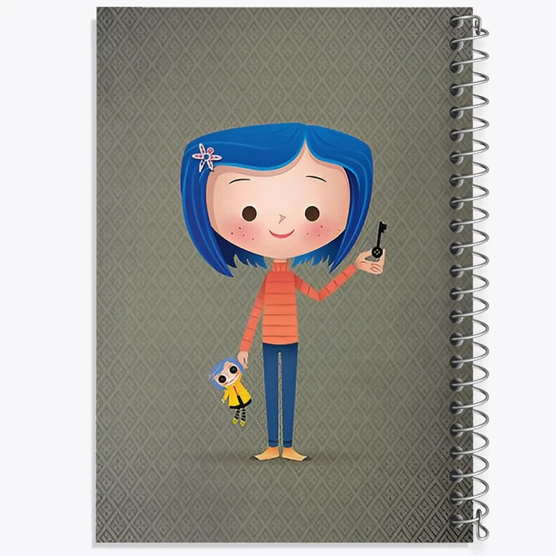 دفتر طراحی 50 برگ خندالو طرح کورالین (Coraline) کد N6369