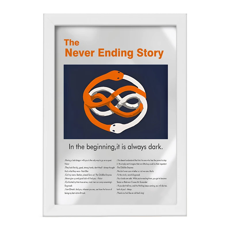 تابلو خندالو طرح داستان بی پایان (The Never Ending Story) کد F13837