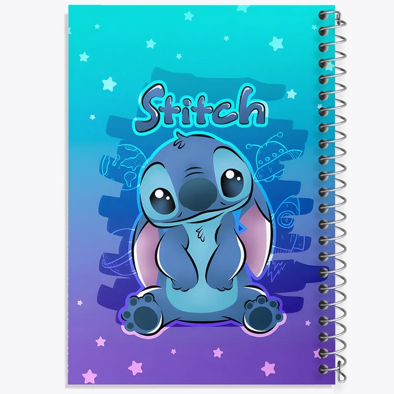 دفتر شطرنجی 50 برگ خندالو طرح استیچ (Stitch) کد N8249