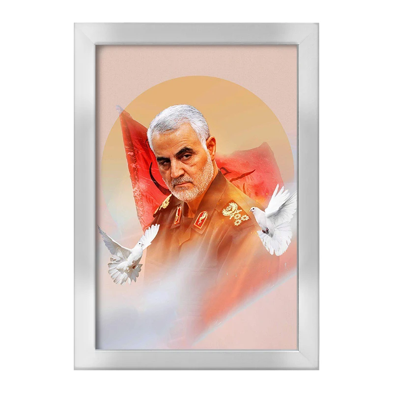 تابلو خندالو طرح سردار قاسم سلیمانی  کد 2613