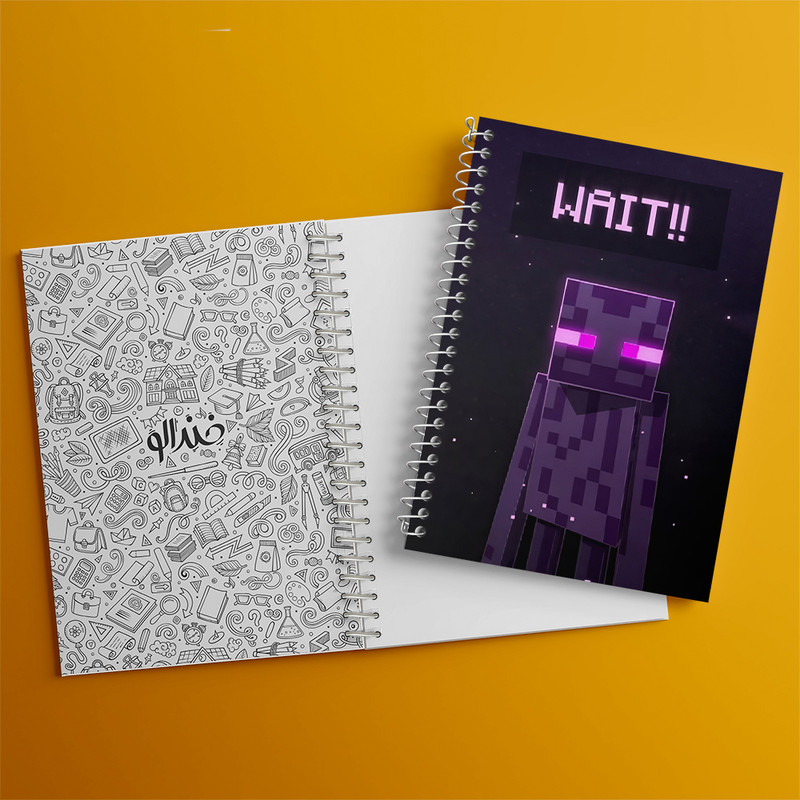 دفتر نقاشی 50 برگ خندالو طرح ماینکرافت (Minecraft) کد F13629