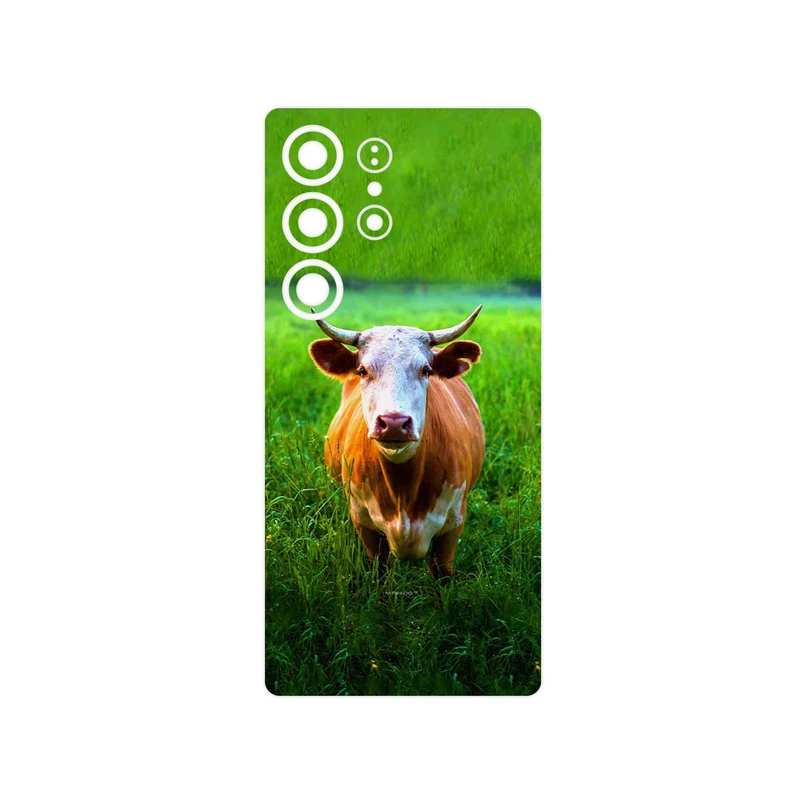 برچسب پوششی ماهوت مدل Cow مناسب برای گوشی موبایل سامسونگ Galaxy S25 Ultra