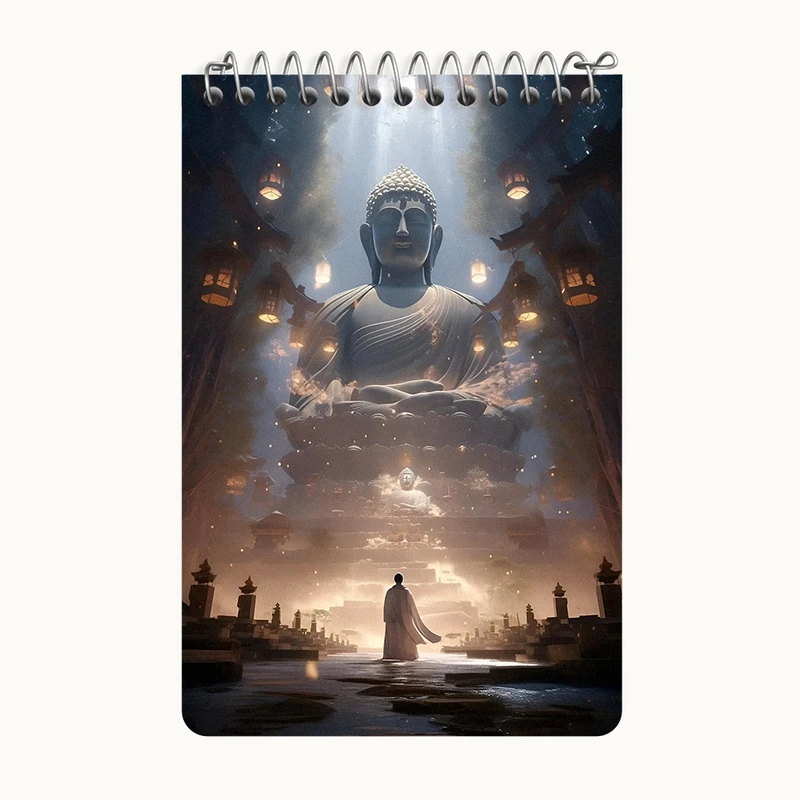 دفتر یادداشت 50 برگ خندالو طرح بودا کد F6362