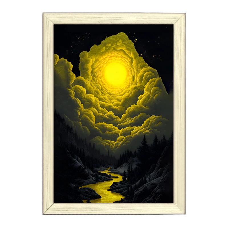 تابلو خندالو طرح ماه (Moon) کد F11611