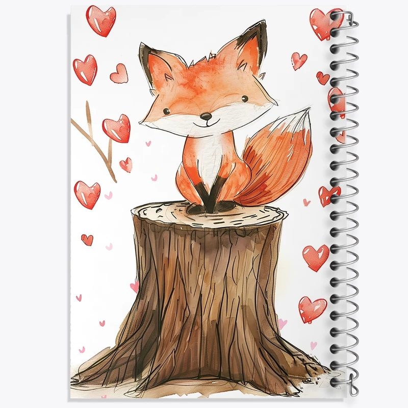 دفتر لیست خرید 50 برگ خندالو طرح روباه بامزه کد N6368