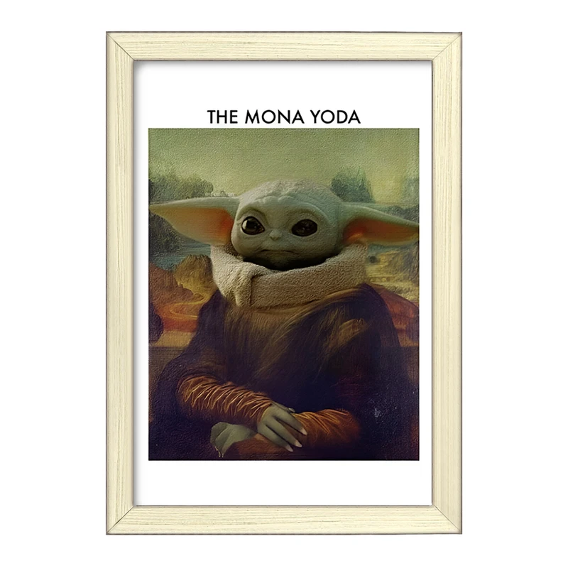 تابلو خندالو طرح بیبی یودا کد F4091